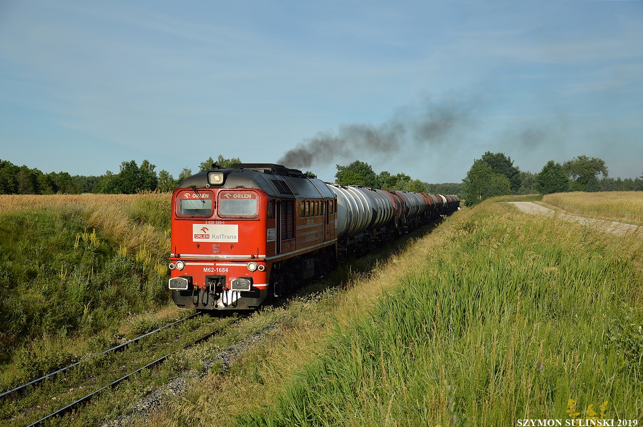 M62-1684 pokonuje wniesienie przed p.o. Podwierzbie