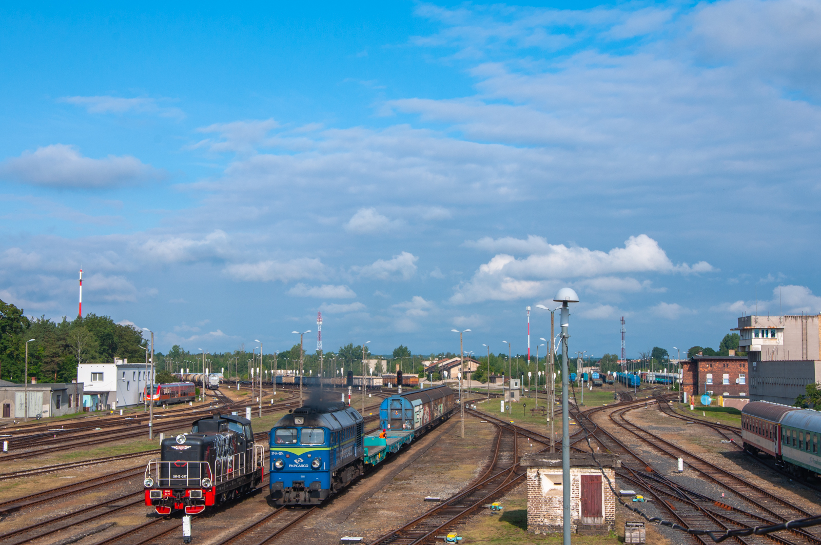 Panorama Grupy Towarowej w Żaganiu.