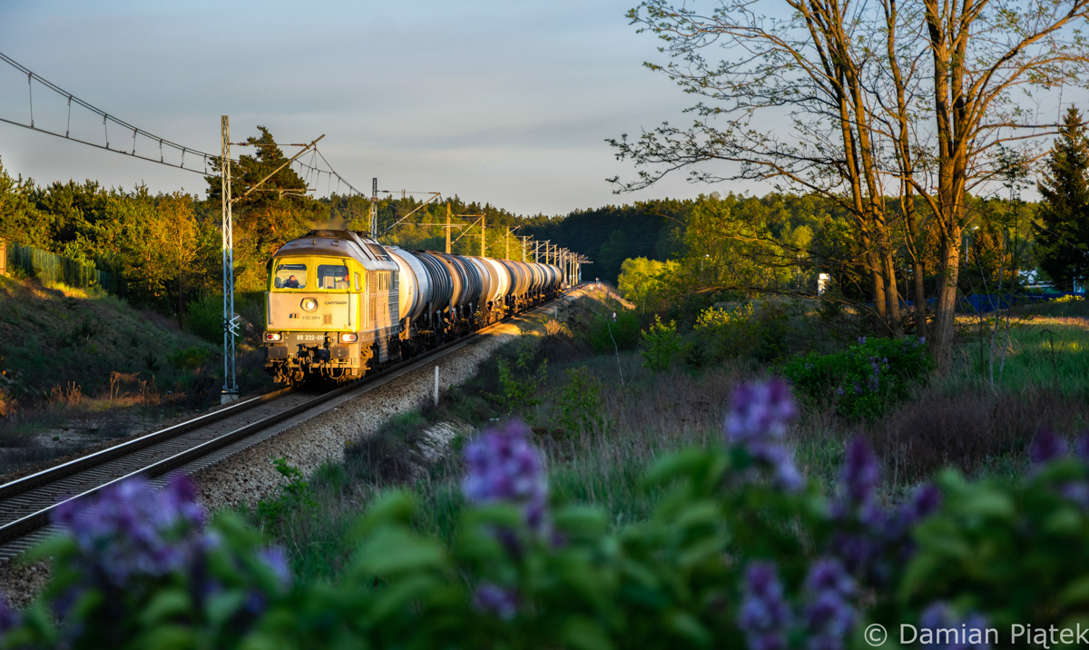 Captrain w ostatkach słońca