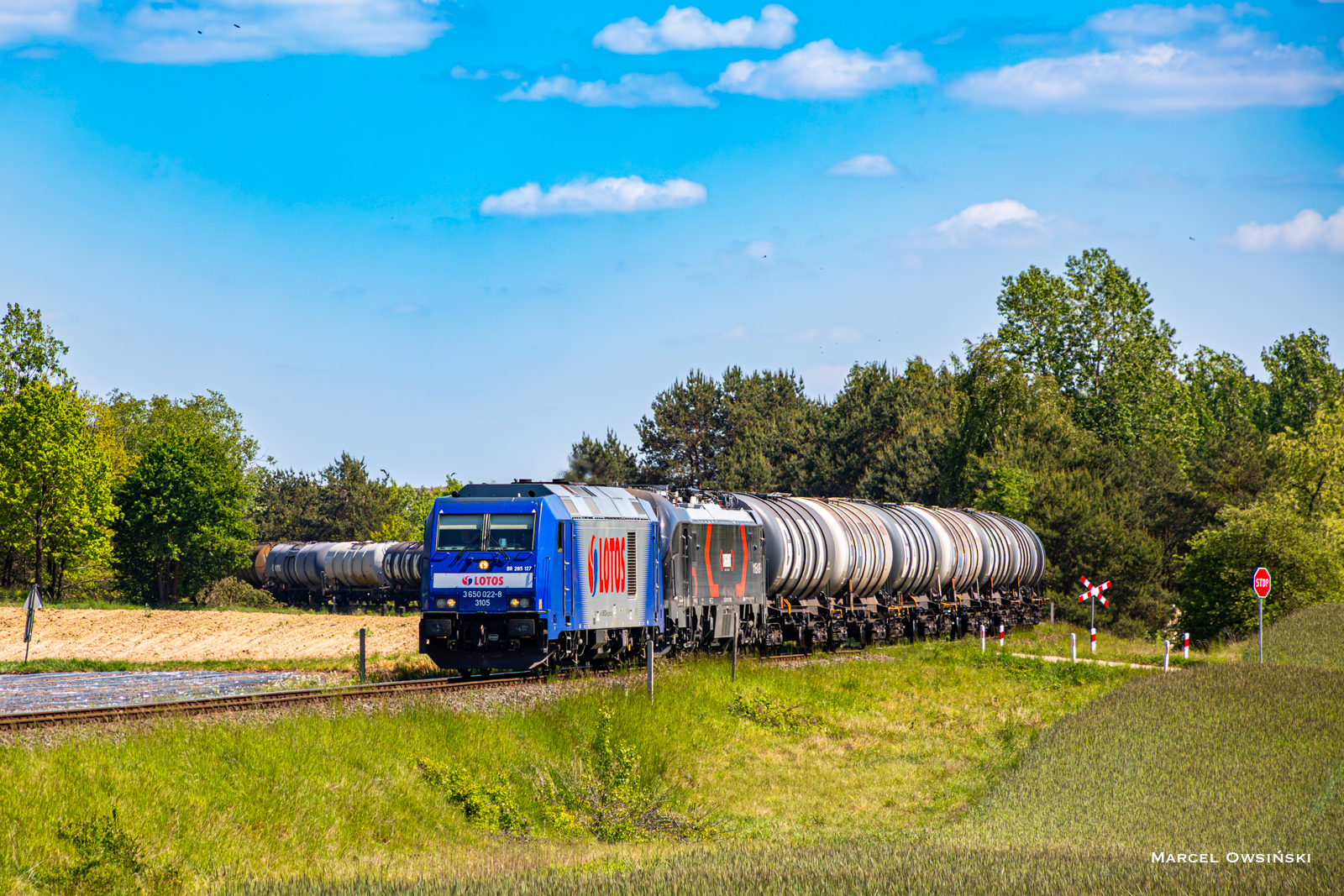 Objazdowy Orlen na łuku