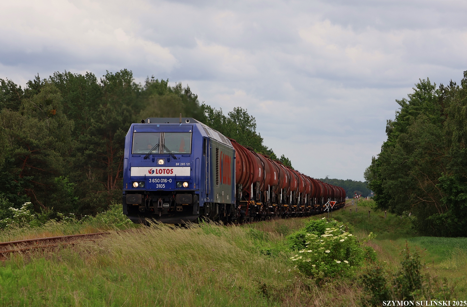 BR285-121 na szlaku Płock Trzepowo - Sierpc