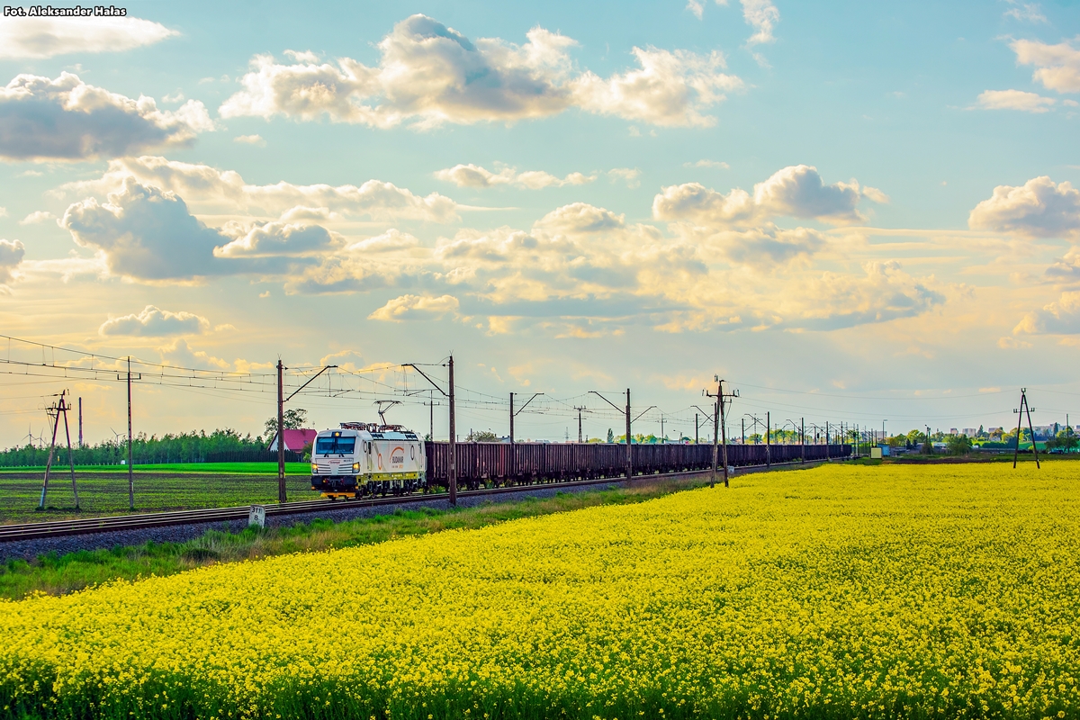 Vectron Budamaru wśród pól