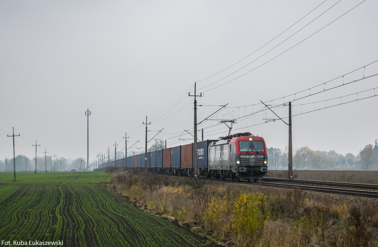 Vectron z kontenerami