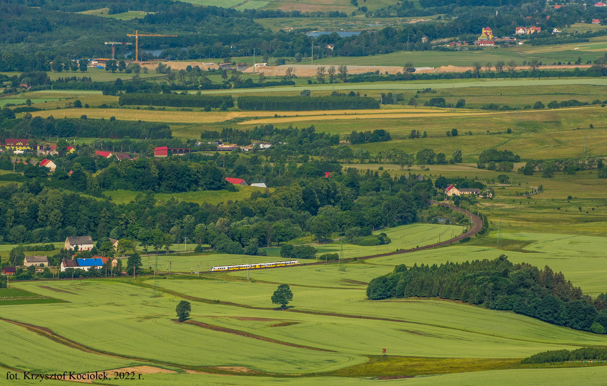 Krajobraz wzdłuż LK274 z 45WE