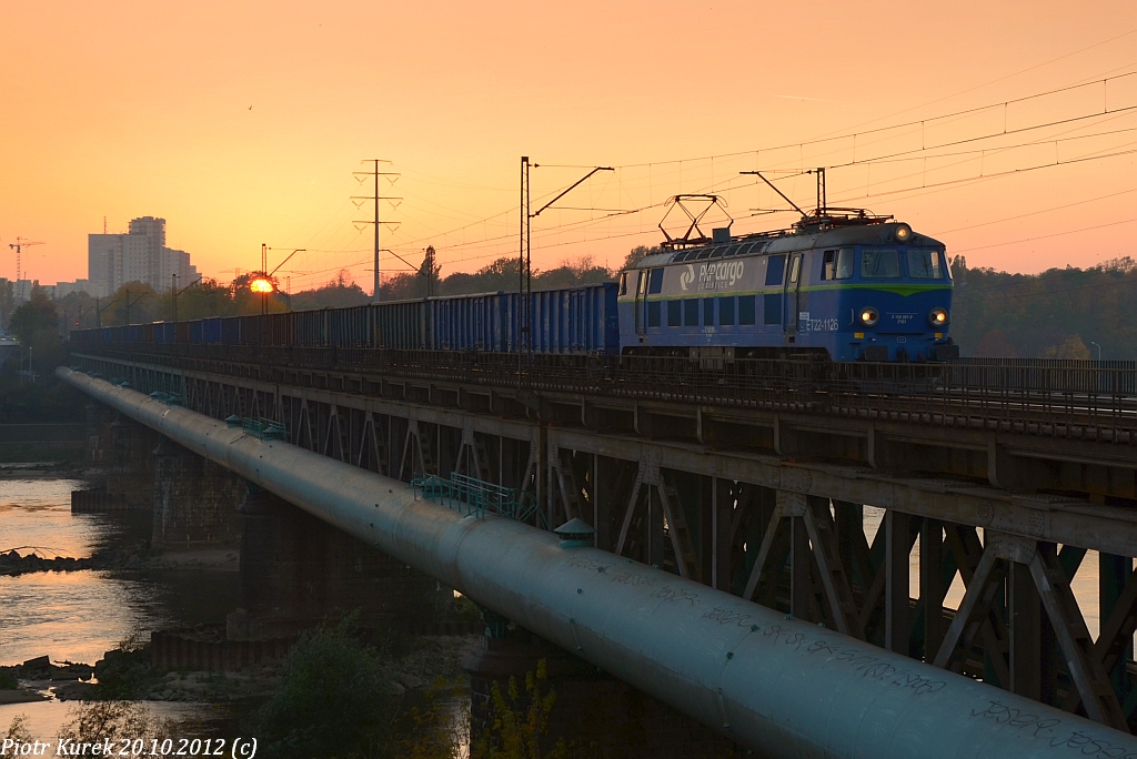 Zachód słońca nad Warszawą