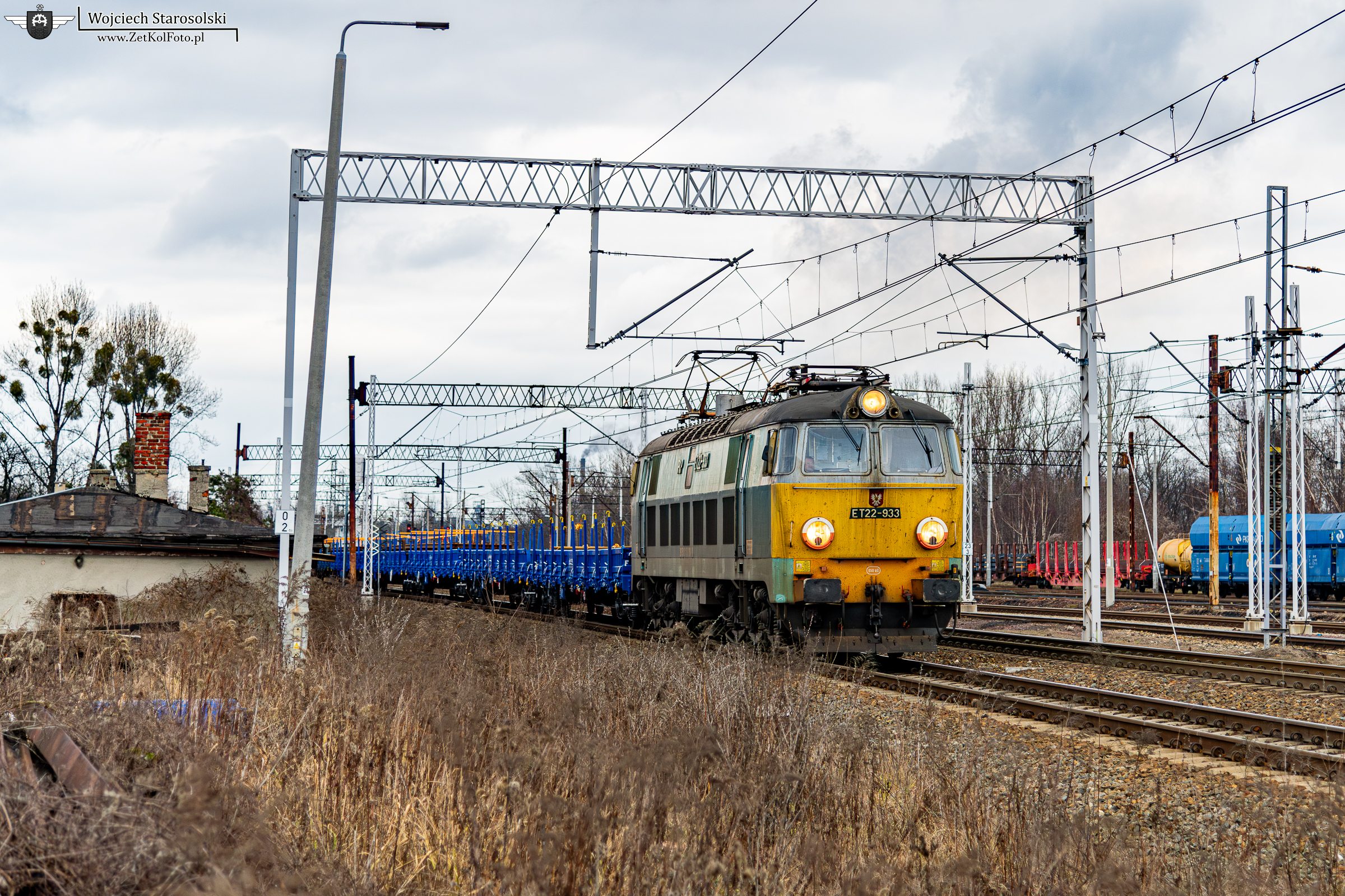 Ubrudzone żółte czoło