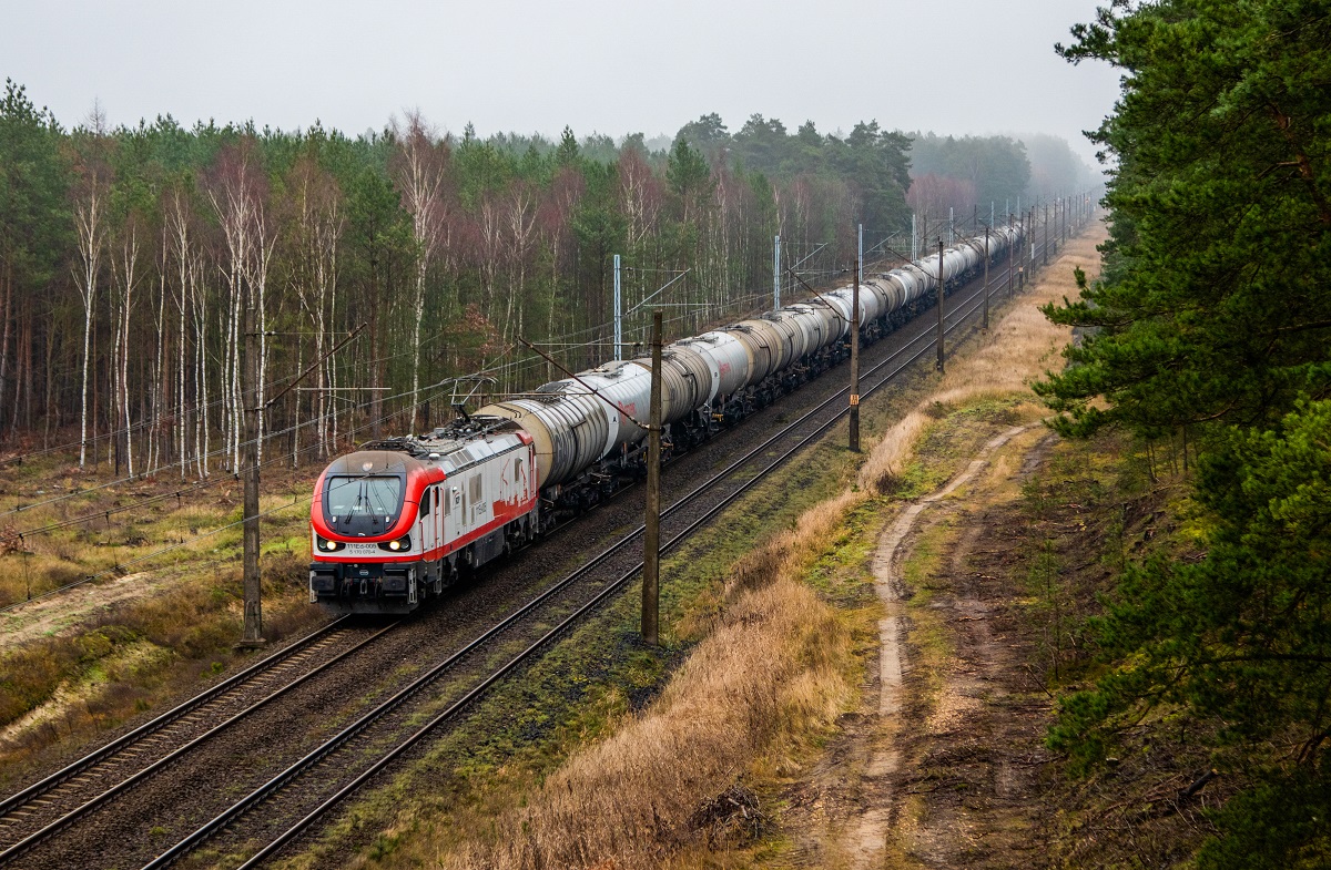 Z wiaduktu w Łozienicy