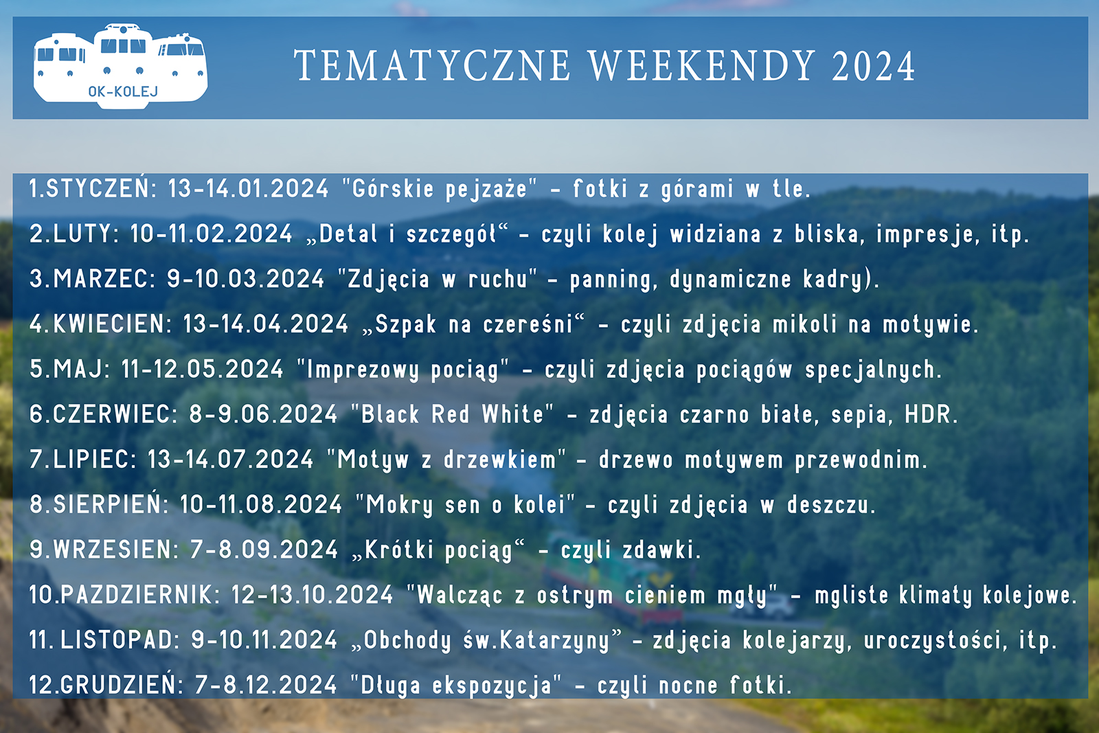 Tematyczne Weekendy 2024