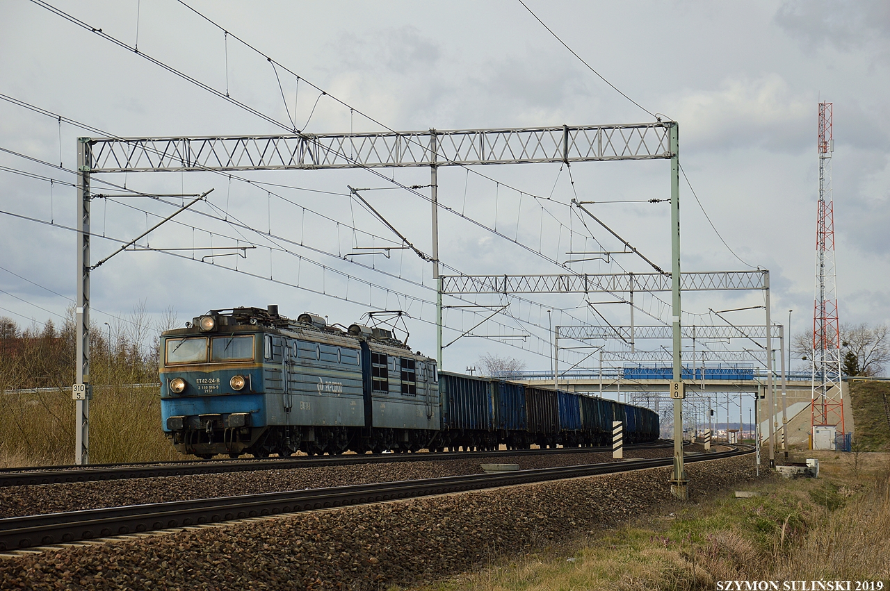 ET42-24 na szlaku Pruszcz Gdański - Pszczółki