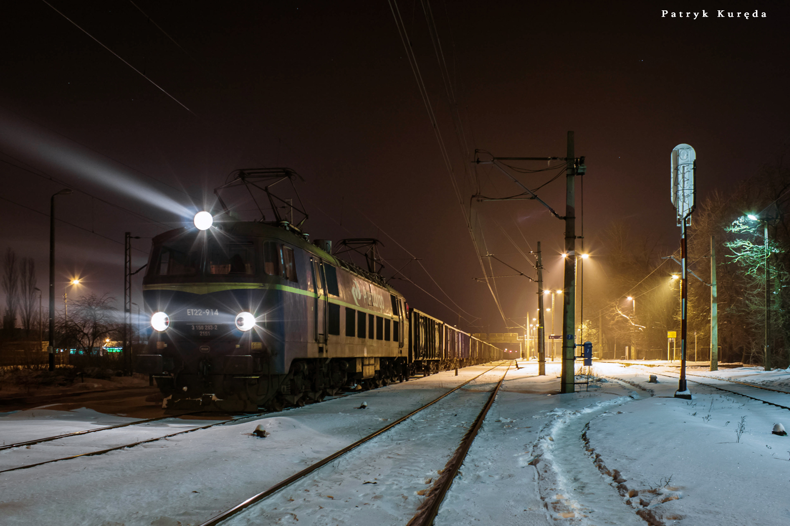 Mroźny wieczór w Wyszkowie