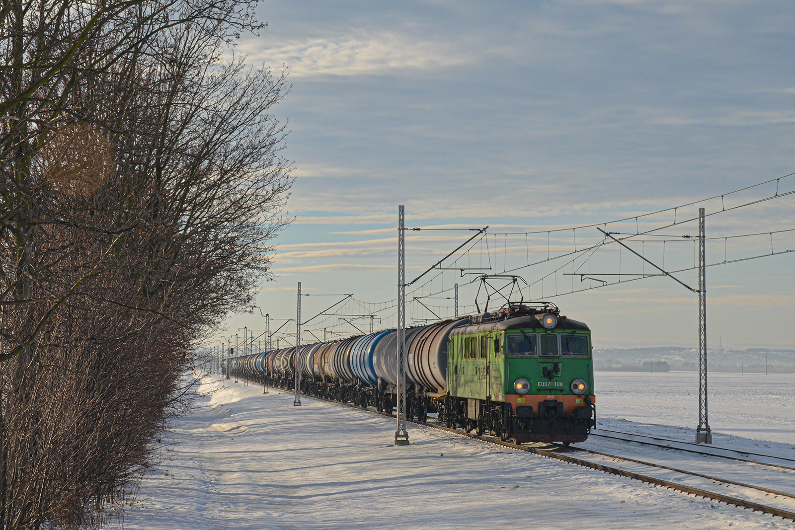 W pewny zimowy poranek