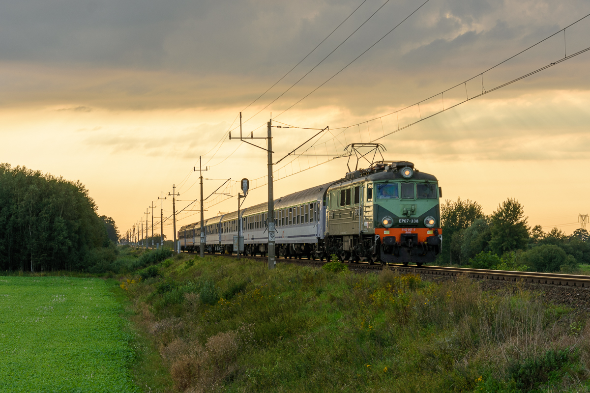 Zachód słońca nad Ustroniem