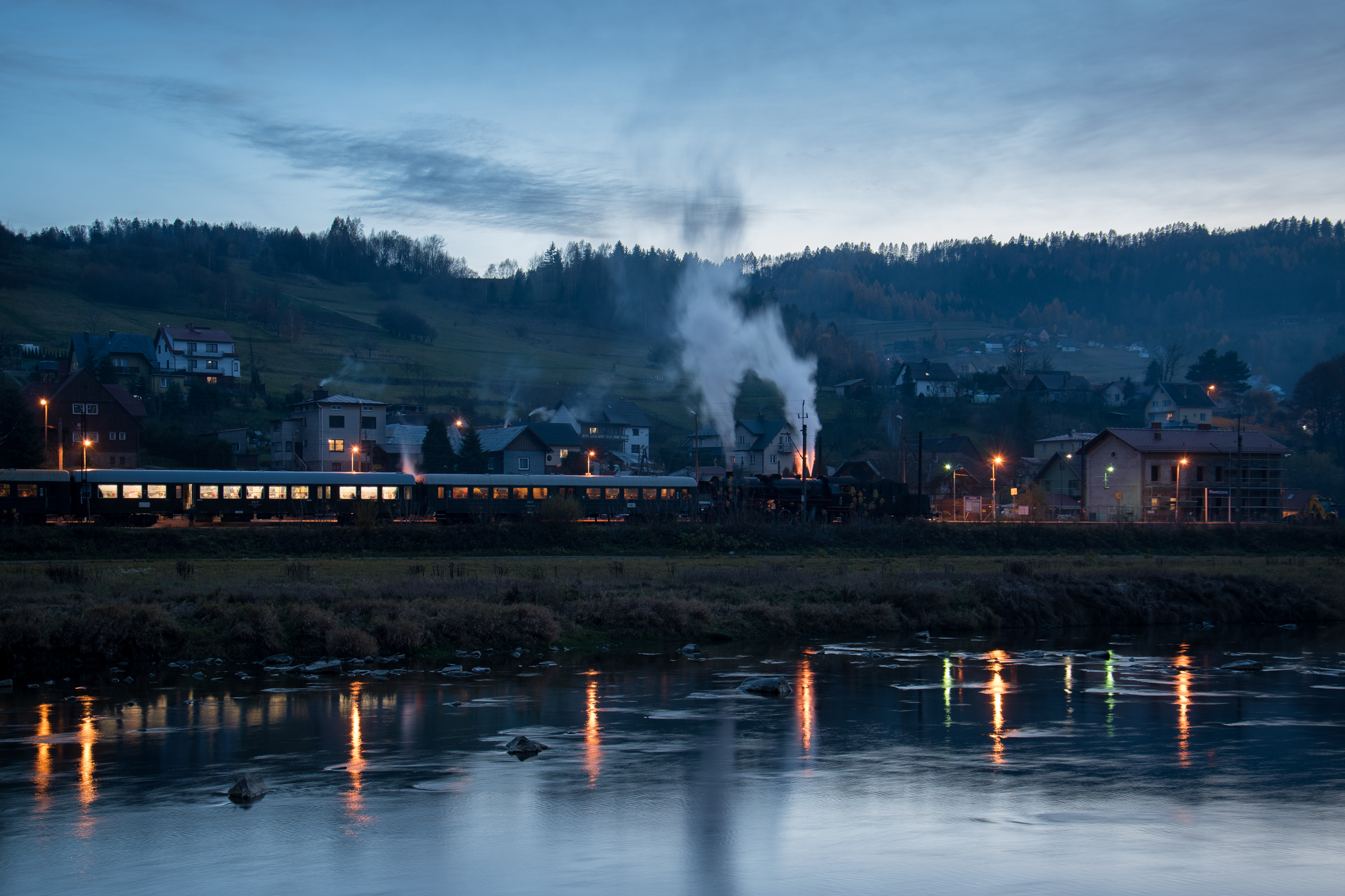 Postój nad Popradem