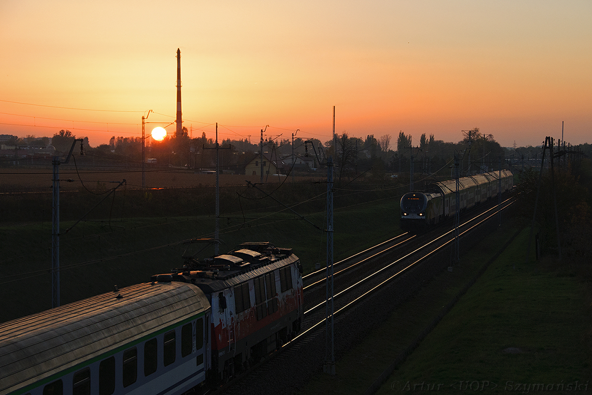 Mijanka na szlaku o zachodzie