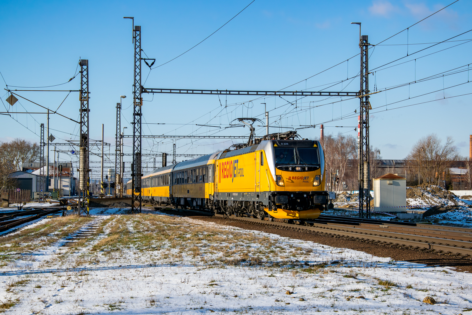 Zimowy RegioJet w Studénce