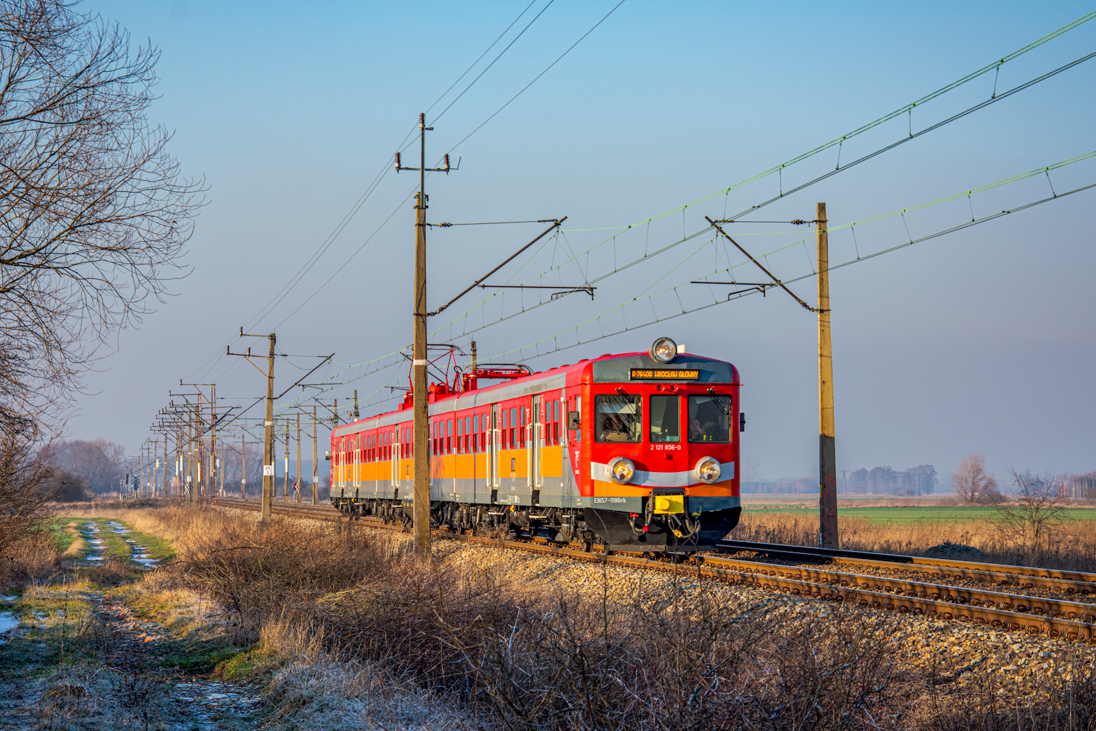 Mroźny dzień na nadodrzance