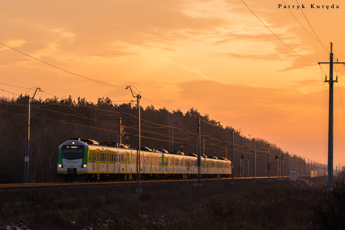 Zimowy zachód słońca