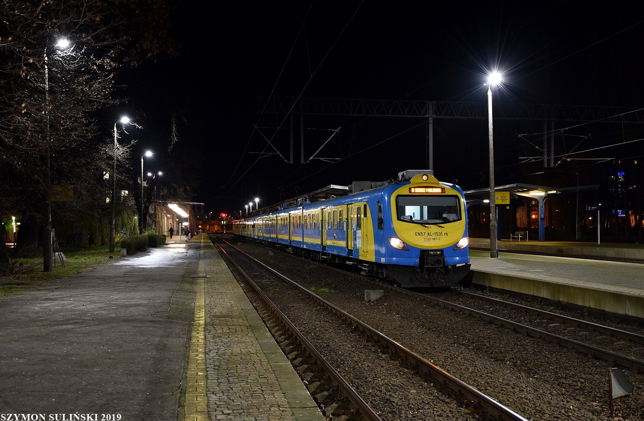 EN57AL-1531 i 1464 na stacji Elbląg