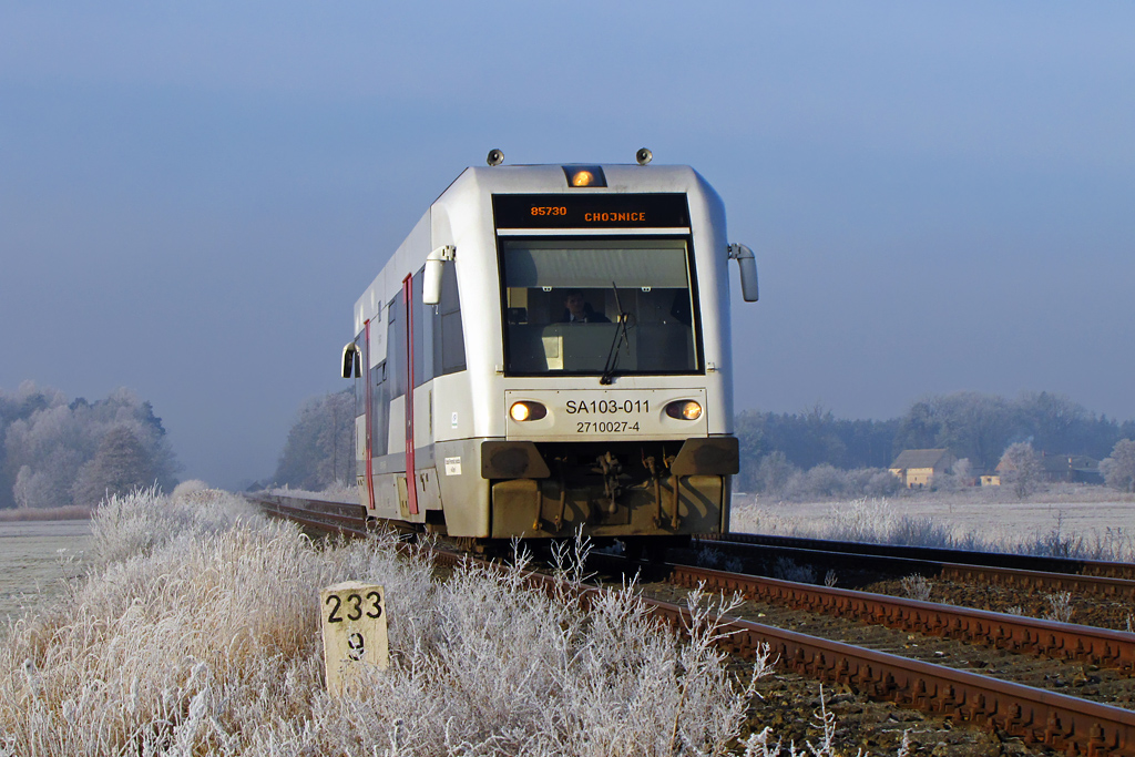 SA103-011 w zimowy poranek