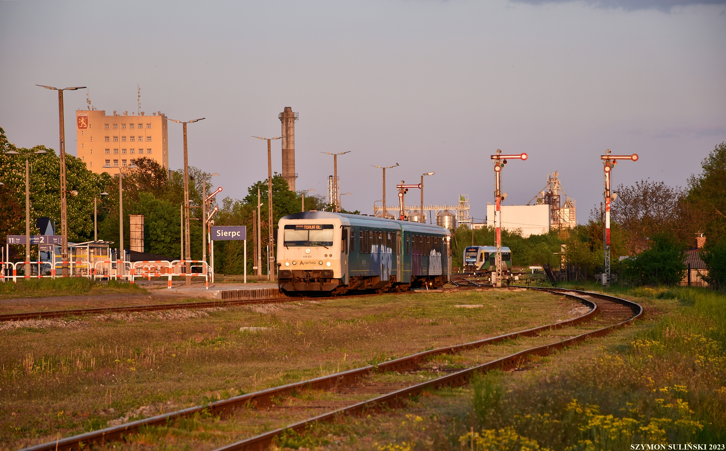 Majowy wieczór na stacji Sierpc