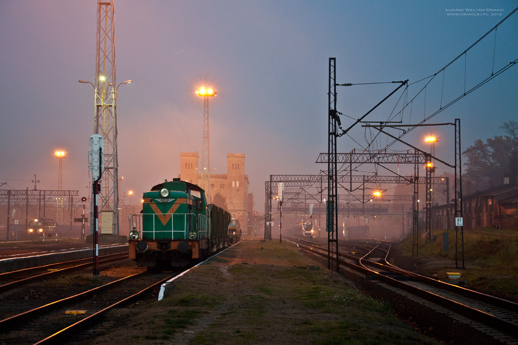 Węgliniec wieczorową porą