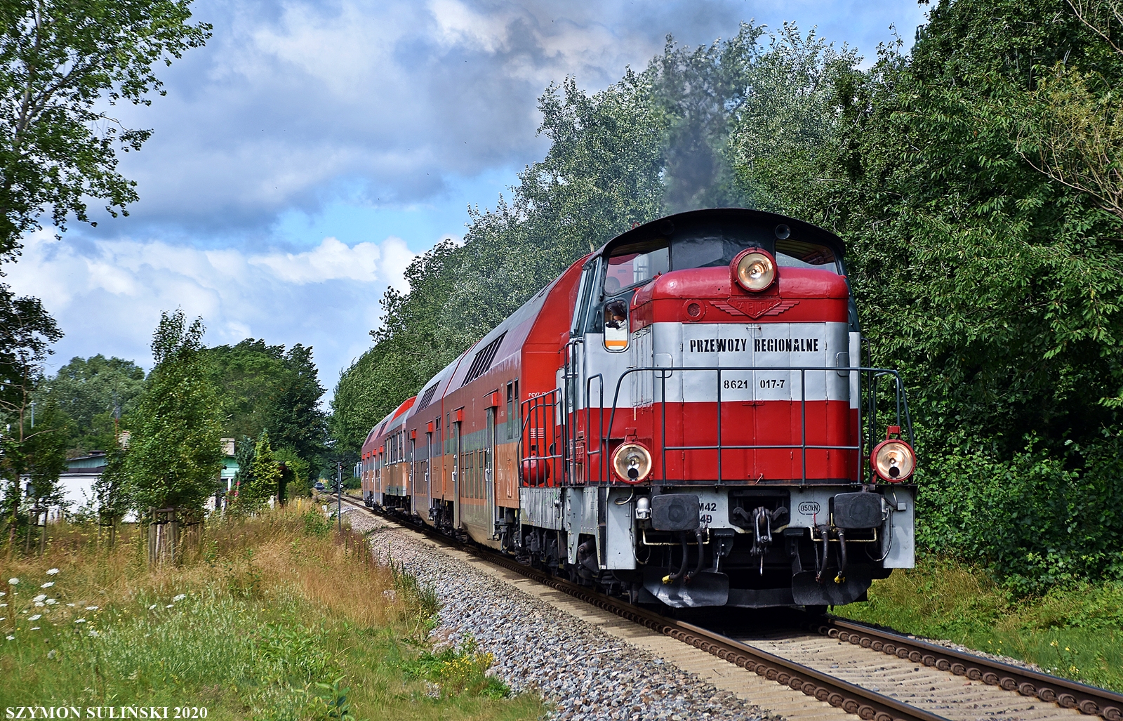 SM42-349 wjeżdża na Półwysep Helski