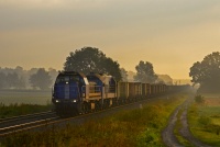 Mglisty poranek na "szerokim"